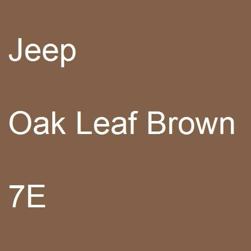 Jeep, Oak Leaf Brown, 7E.